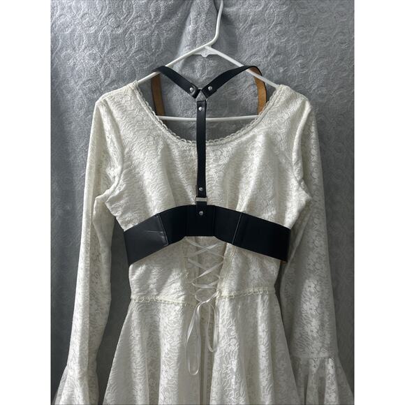 Waist Harness Goth Punk Women's Faux Leather - Picture 2 of 3